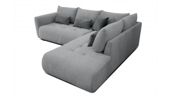 Canapé d'angle droit convertible 5 places SORENO