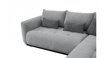 Canapé d'angle droit convertible 5 places SORENO