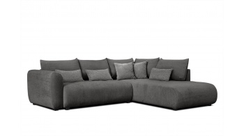 Canapé d'angle droit convertible 5 places SORENO