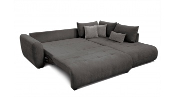 Canapé d'angle droit convertible 5 places SORENO