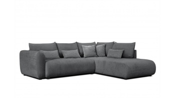 Canapé d'angle droit convertible 5 places SORENO