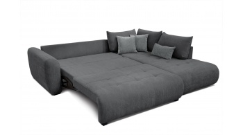 Canapé d'angle droit convertible 5 places SORENO