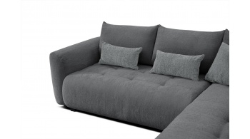 Canapé d'angle droit convertible 5 places SORENO