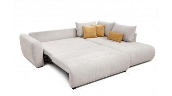 Canapé d'angle droit convertible 5 places SORENO