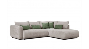 Canapé d'angle droit convertible 5 places SORENO