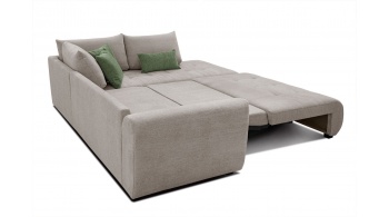 Canapé d'angle droit convertible 5 places SORENO