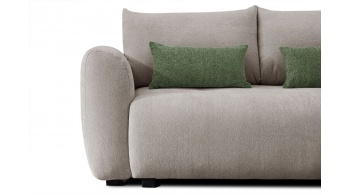 Canapé d'angle droit convertible 5 places SORENO