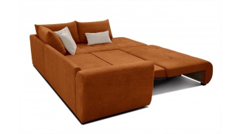 Canapé d'angle droit convertible 5 places SORENO