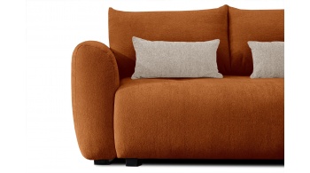 Canapé d'angle droit convertible 5 places SORENO