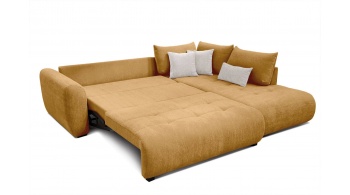 Canapé d'angle droit convertible 5 places SORENO