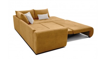 Canapé d'angle droit convertible 5 places SORENO