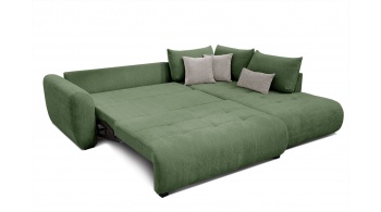 Canapé d'angle droit convertible 5 places SORENO