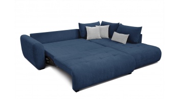 Canapé d'angle droit convertible 5 places SORENO