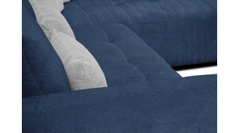 Canapé d'angle droit convertible 5 places SORENO