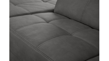 Canapé d'angle gauche avec appuis-tête réglables 5 places TAUNUS