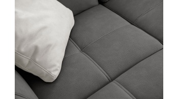 Canapé d'angle gauche avec appuis-tête réglables 5 places TAUNUS