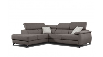 Canapé d'angle gauche avec appuis-tête réglables 5 places TAUNUS