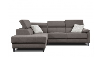 Canapé d'angle gauche avec appuis-tête réglables 5 places TAUNUS