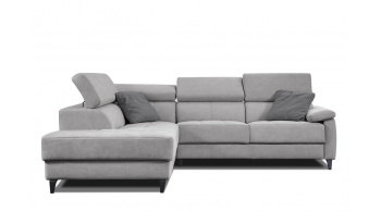 Canapé d'angle gauche avec appuis-tête réglables 5 places TAUNUS