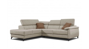 Canapé d'angle gauche avec appuis-tête réglables 5 places TAUNUS
