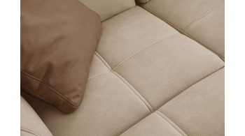 Canapé d'angle gauche avec appuis-tête réglables 5 places TAUNUS