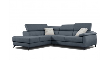 Canapé d'angle gauche avec appuis-tête réglables 5 places TAUNUS