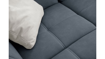 Canapé d'angle gauche avec appuis-tête réglables 5 places TAUNUS