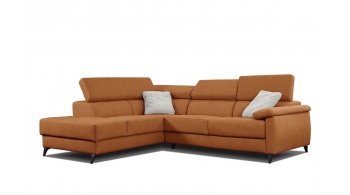 Canapé d'angle gauche avec appuis-tête réglables 5 places TAUNUS