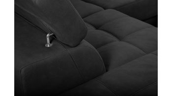 Canapé d'angle gauche avec appuis-tête réglables 5 places TAUNUS