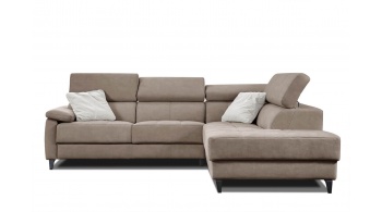 Canapé d'angle droit avec appuis-tête réglables 5 places TAUNUS