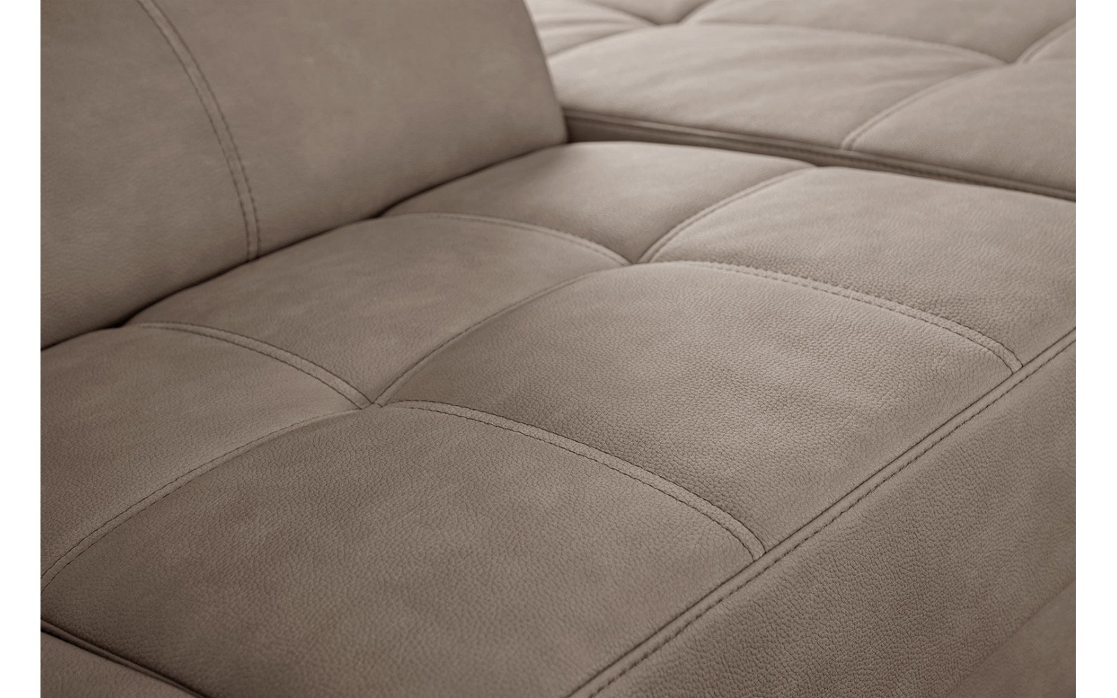 Canapé d'angle droit avec appuis-tête réglables 5 places TAUNUS