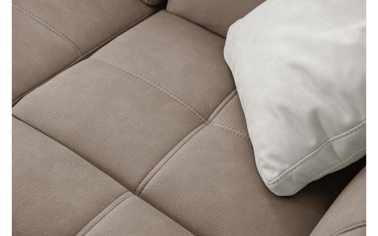 Canapé d'angle droit avec appuis-tête réglables 5 places TAUNUS