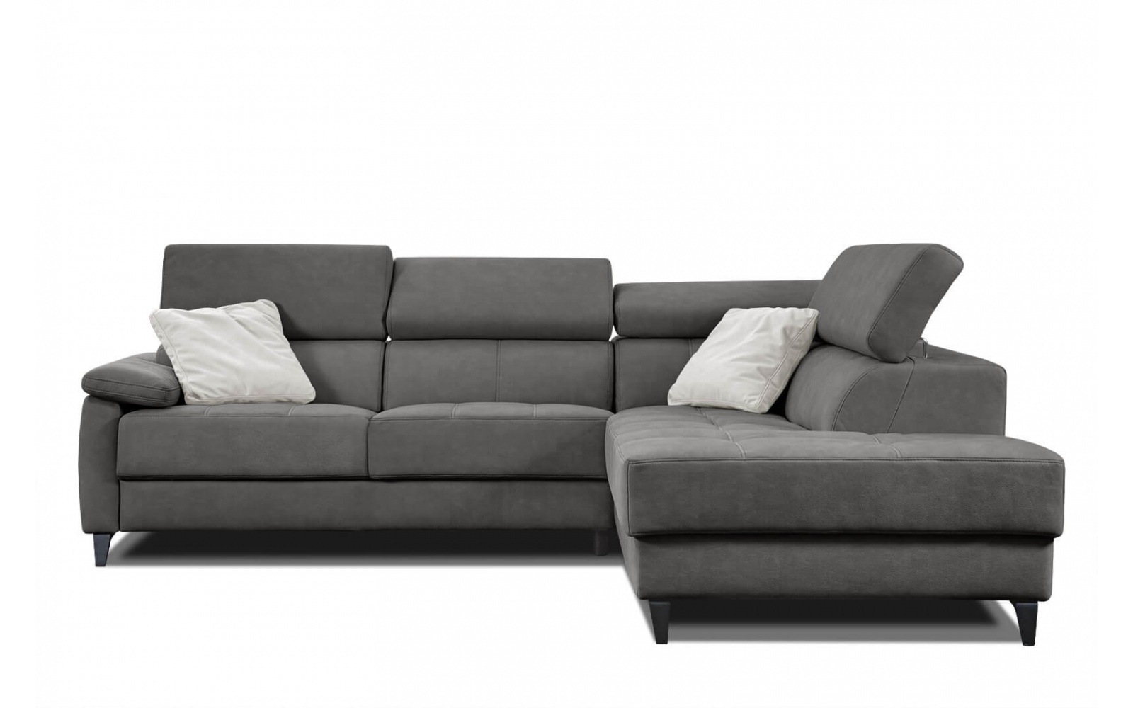 Canapé d'angle droit avec appuis-tête réglables 5 places TAUNUS