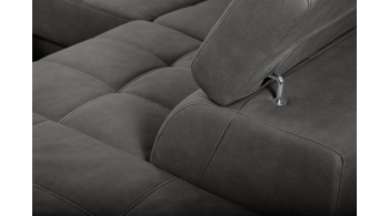 Canapé d'angle droit avec appuis-tête réglables 5 places TAUNUS