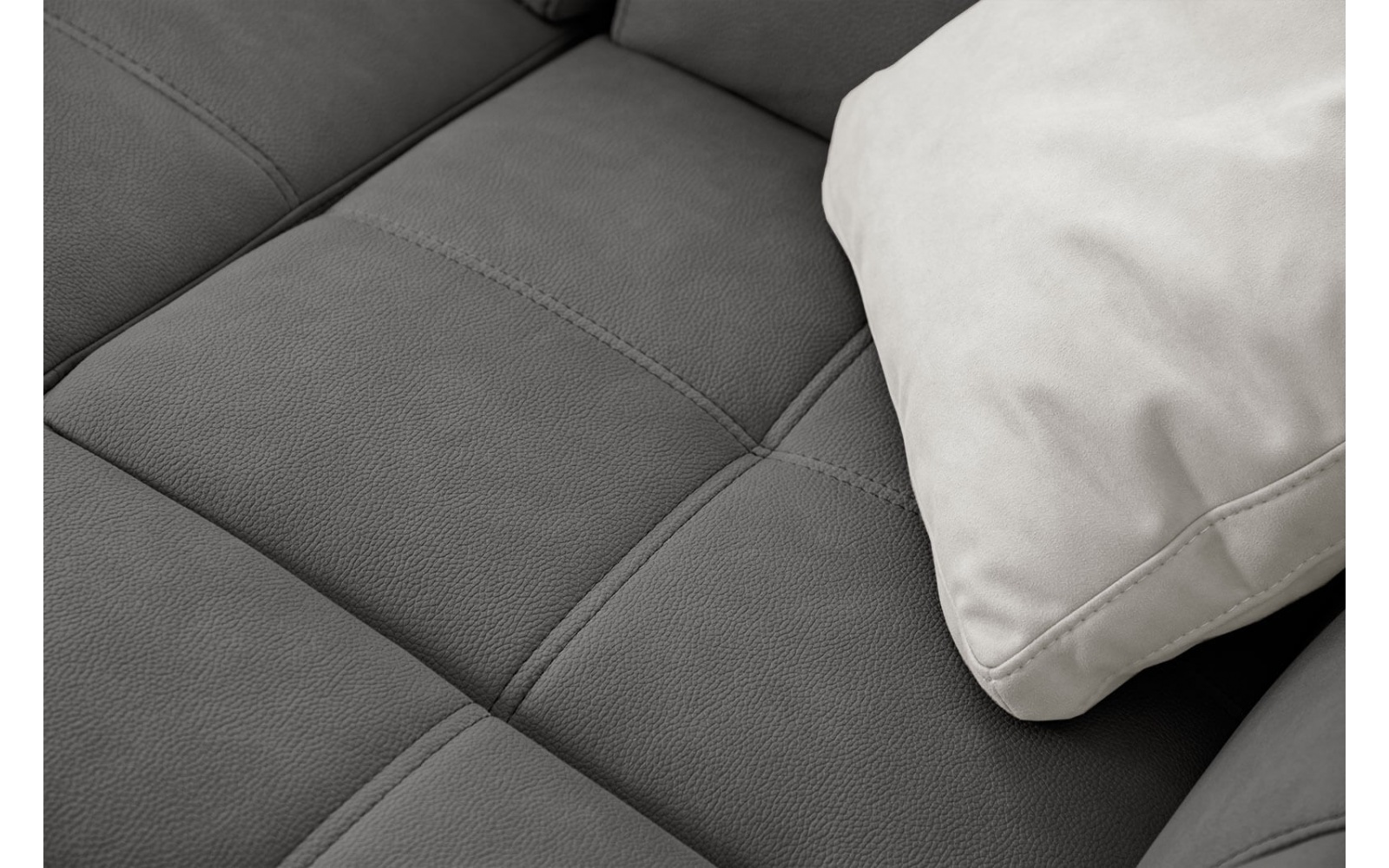 Canapé d'angle droit avec appuis-tête réglables 5 places TAUNUS