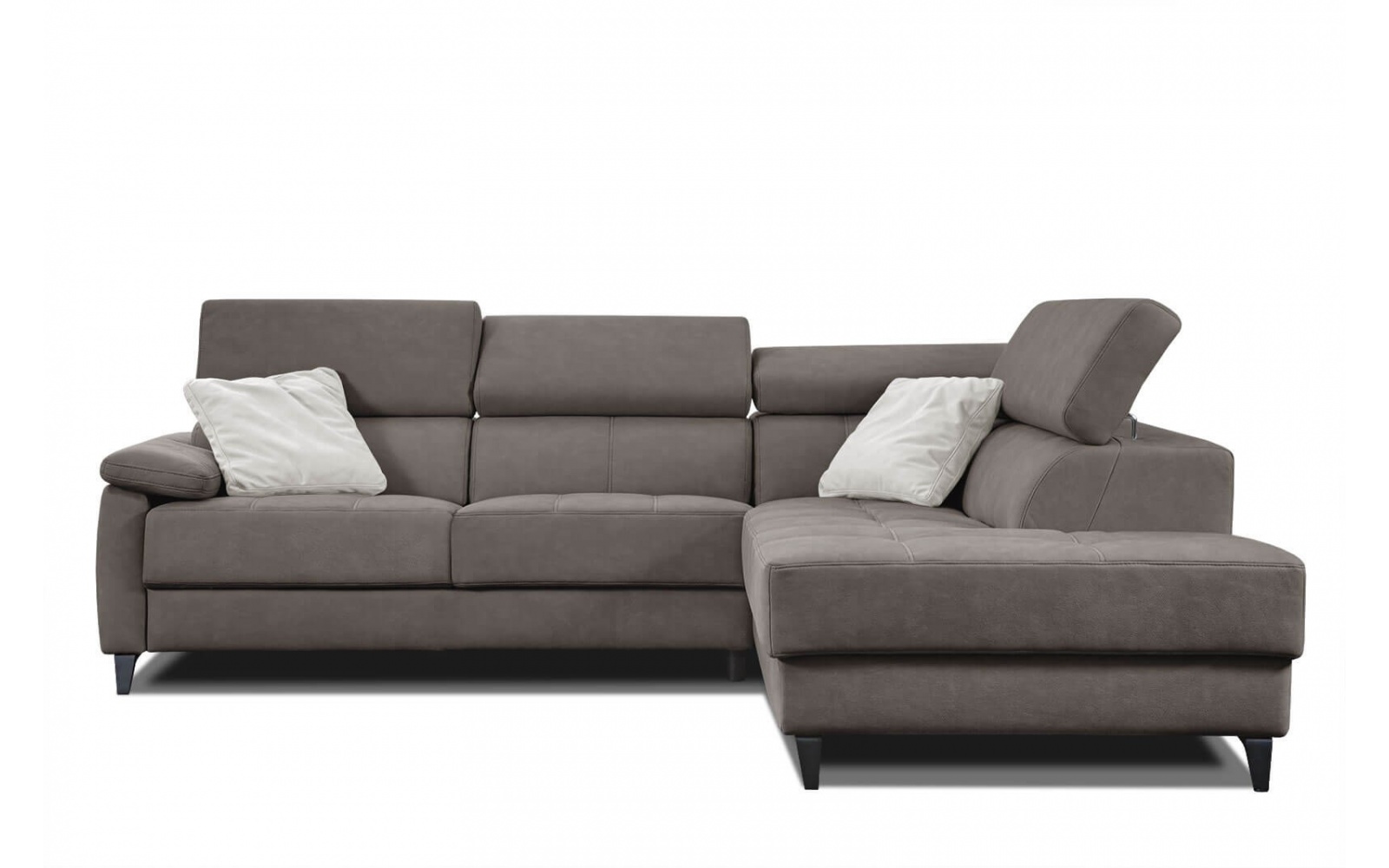 Canapé d'angle droit avec appuis-tête réglables 5 places TAUNUS