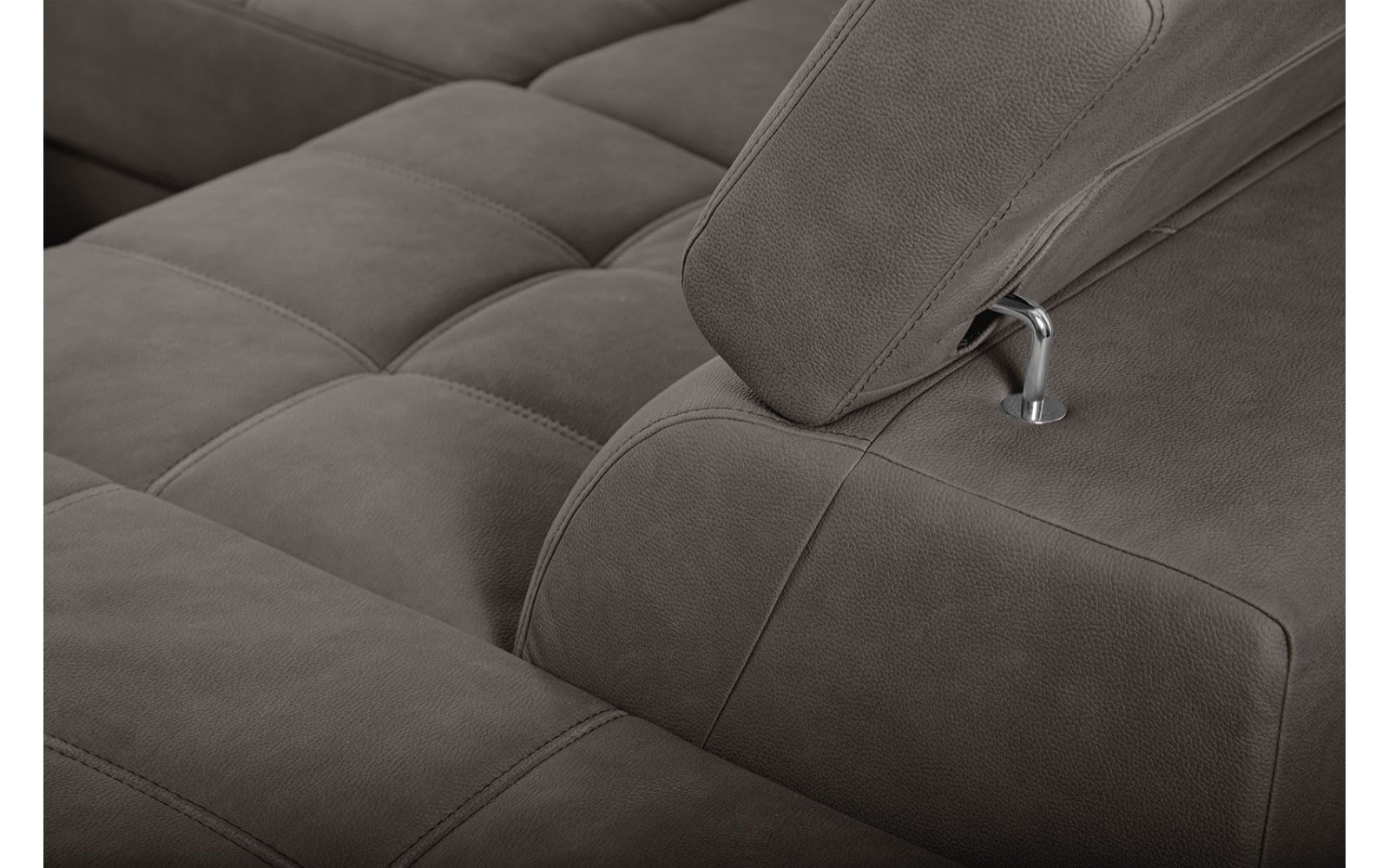 Canapé d'angle droit avec appuis-tête réglables 5 places TAUNUS