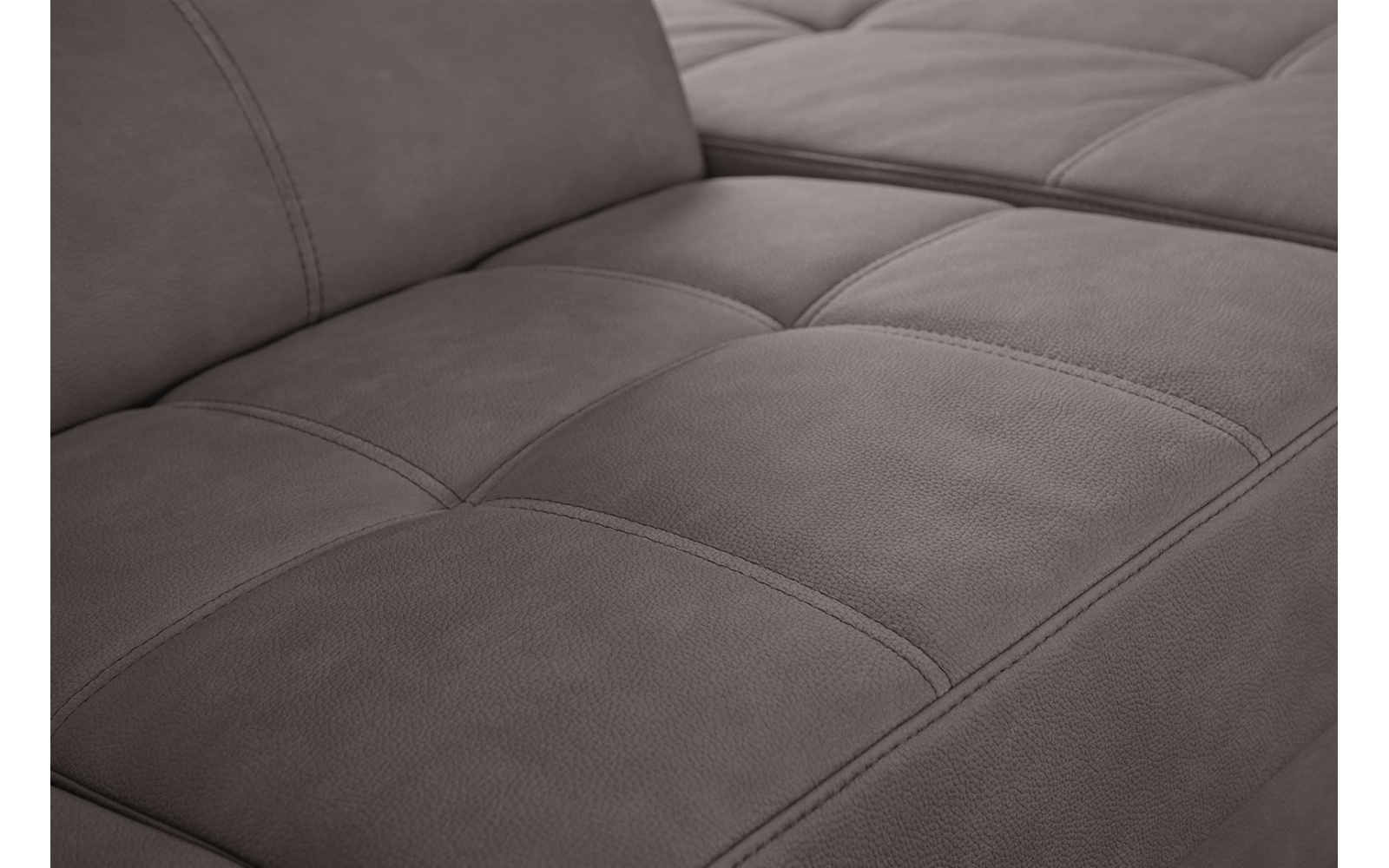 Canapé d'angle droit avec appuis-tête réglables 5 places TAUNUS