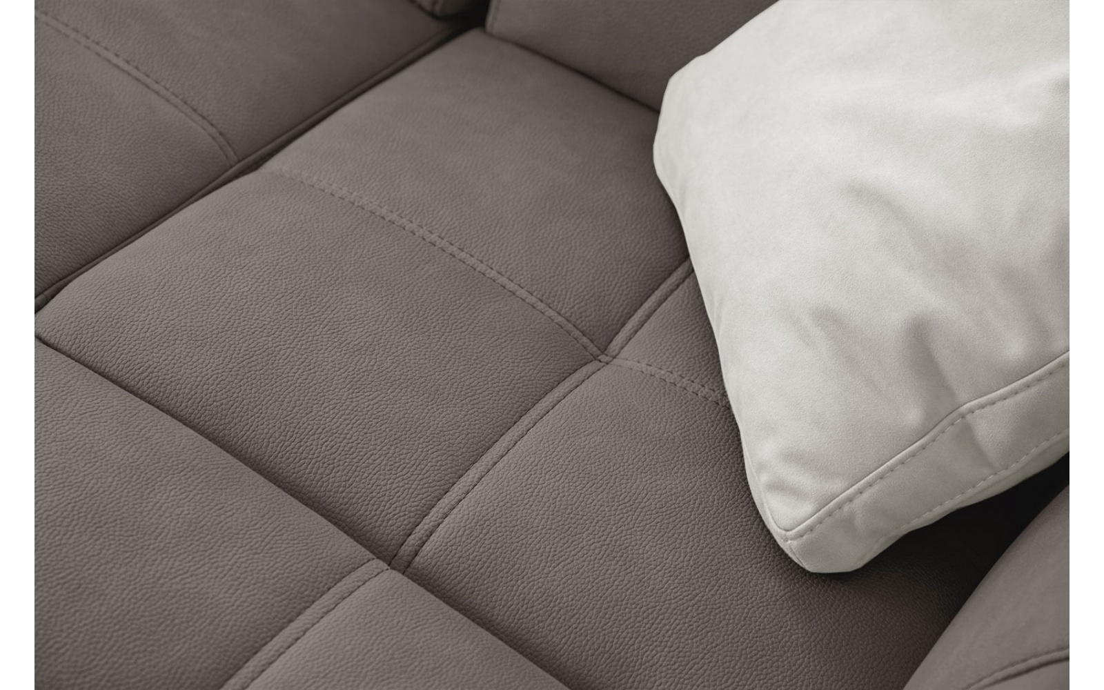 Canapé d'angle droit avec appuis-tête réglables 5 places TAUNUS