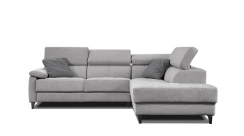 Canapé d'angle droit avec appuis-tête réglables 5 places TAUNUS