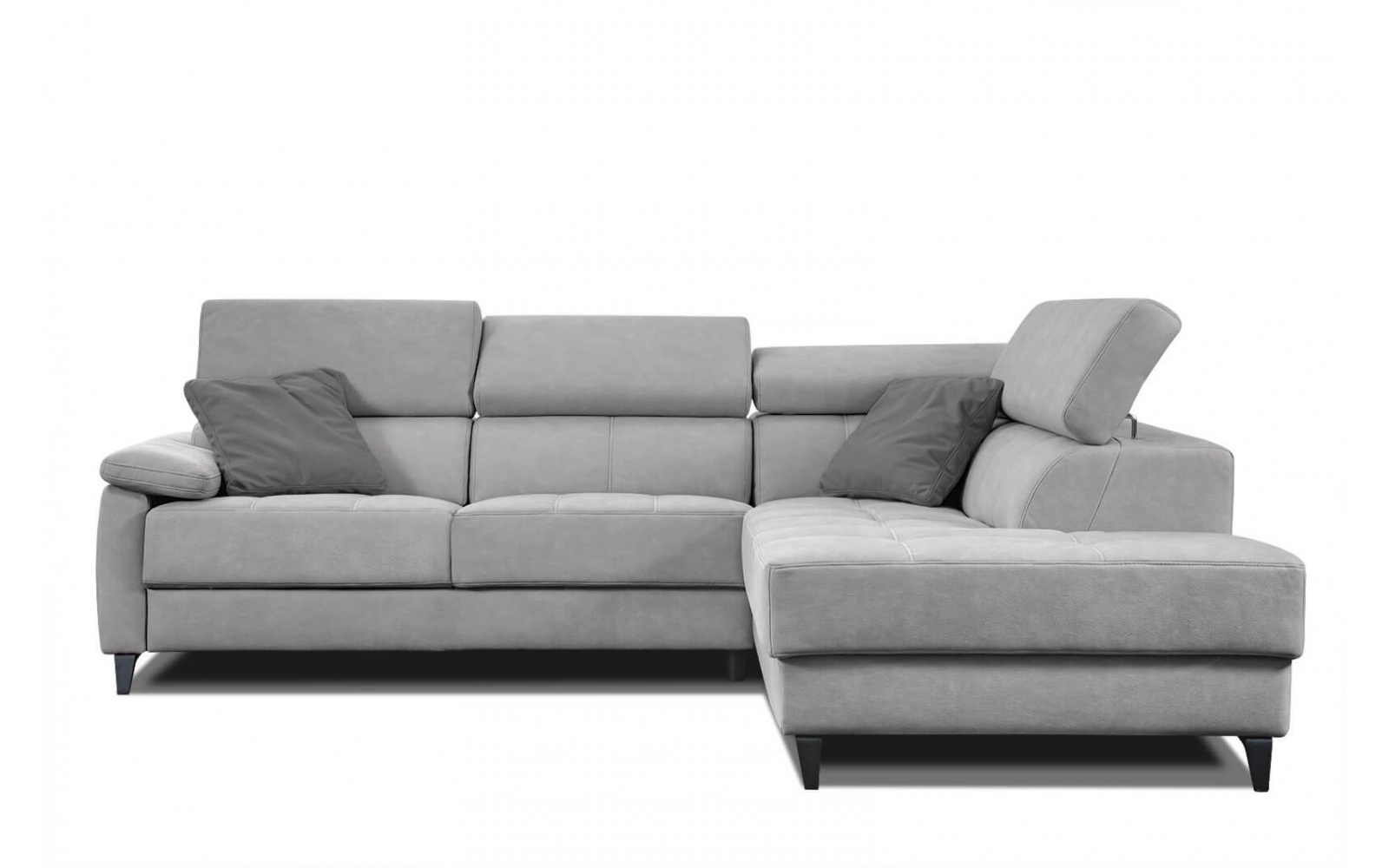 Canapé d'angle droit avec appuis-tête réglables 5 places TAUNUS
