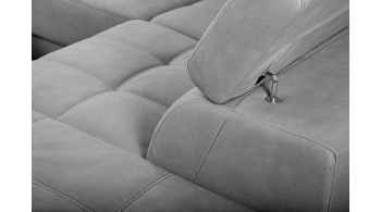 Canapé d'angle droit avec appuis-tête réglables 5 places TAUNUS