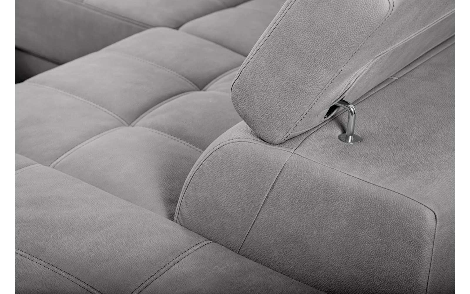 Canapé d'angle droit avec appuis-tête réglables 5 places TAUNUS