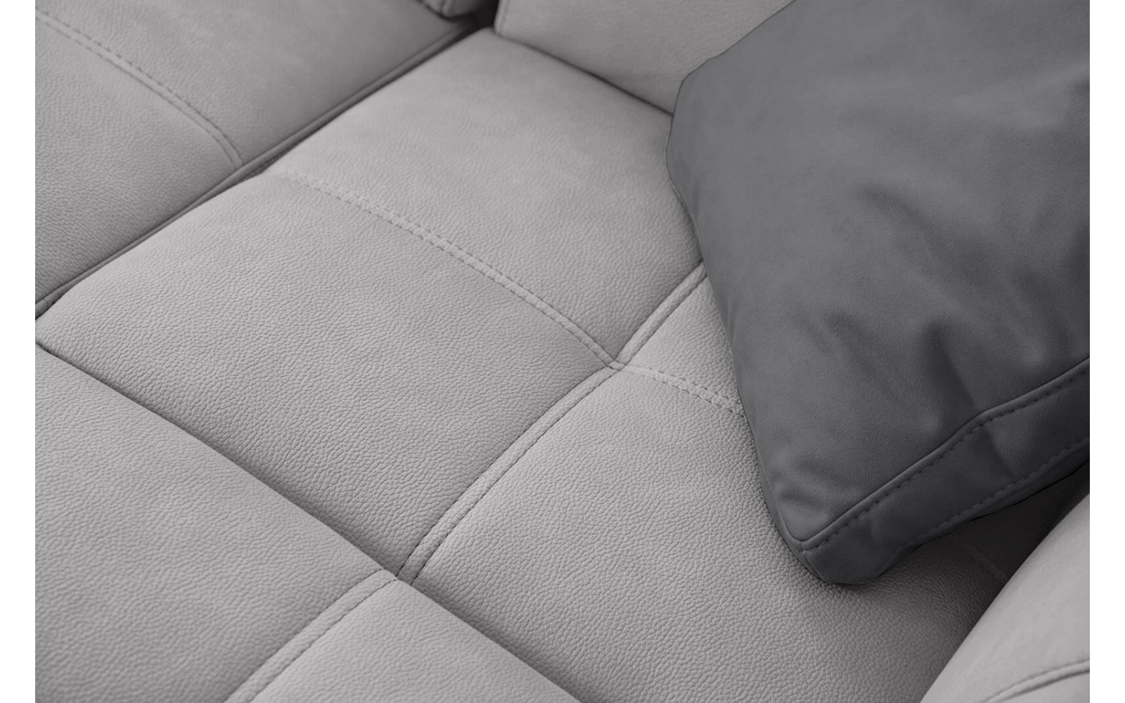 Canapé d'angle droit avec appuis-tête réglables 5 places TAUNUS