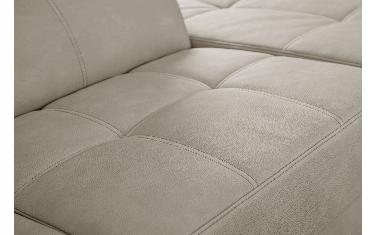 Canapé d'angle droit avec appuis-tête réglables 5 places TAUNUS