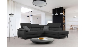 Canapé d'angle droit avec appuis-tête réglables 5 places TAUNUS