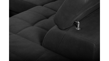 Canapé d'angle droit avec appuis-tête réglables 5 places TAUNUS