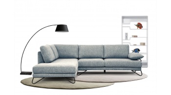 Canapé d'angle gauche 5 places LORI