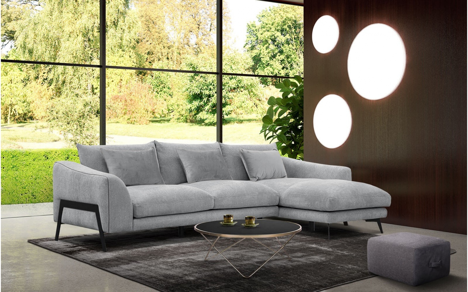 Canapé d'angle droit 4 places WINTER