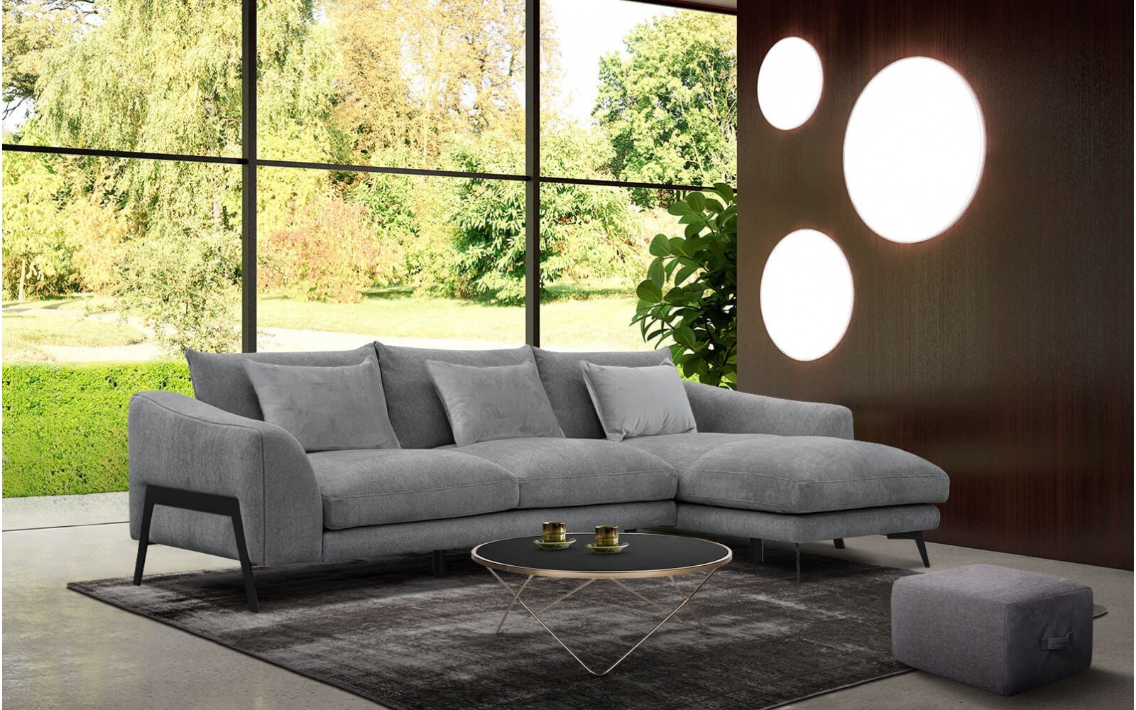 Canapé d'angle droit 4 places WINTER